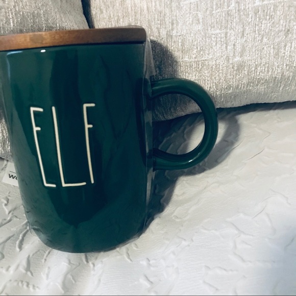 FIRM Rae Dunn Green Elf Mug with Coaster Lid - Picture 3 of 5